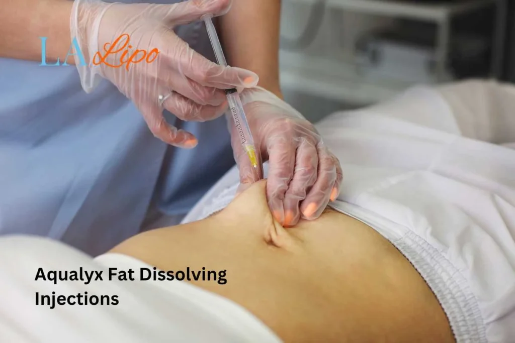 woman having fat dissolving injections Chalk Farm in the stomach