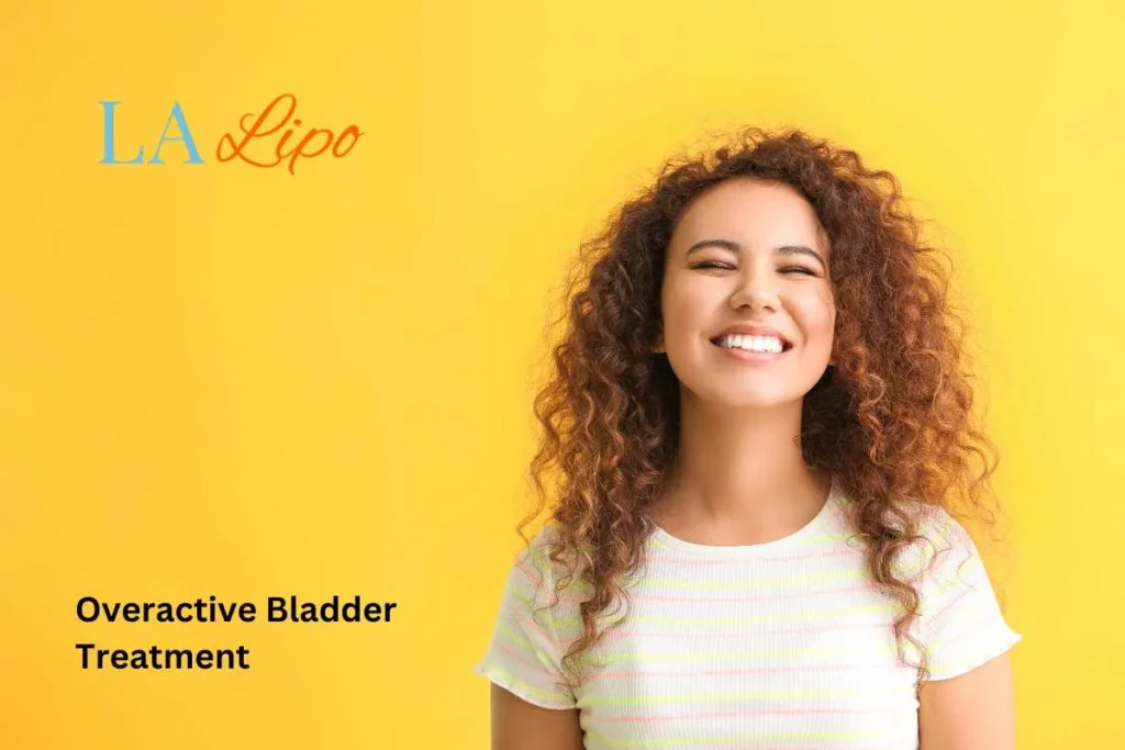 woman smiling about overactive bladder treatment Chalk Farm solutions